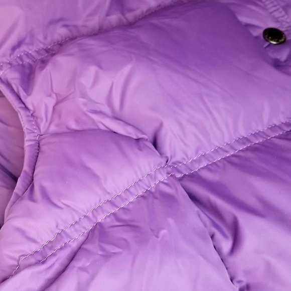 Lands’ End Women’s Goose Down Puffer Vest Purple Sz LARGE 14-16 - Picture 6 of 13